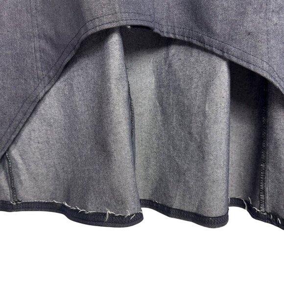 Ashley Stewart Womens Plus Size 18 Denim Button-Down High-Low‎ Dress - Picture 8 of 8